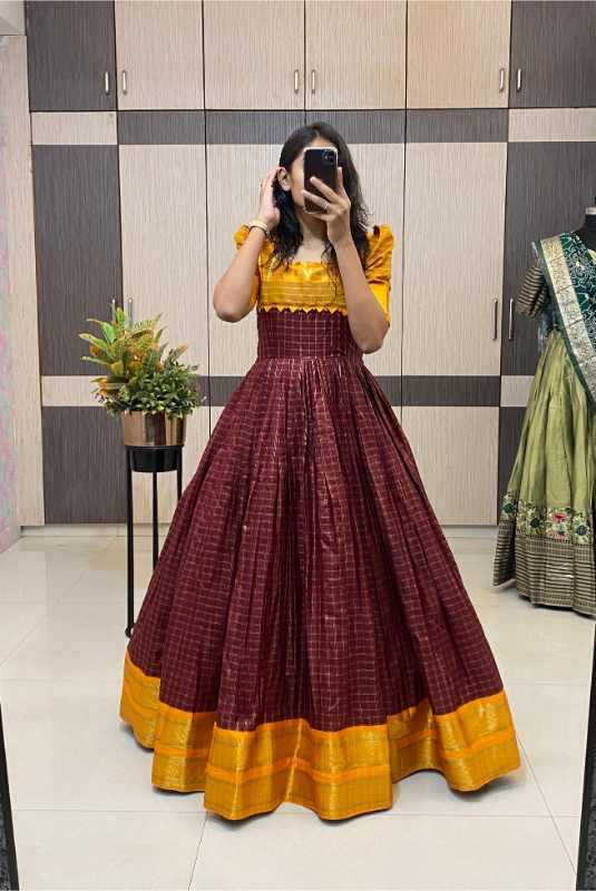 YNF Wholesale Cotton Fancy Gowns  | Surat Manufacturer