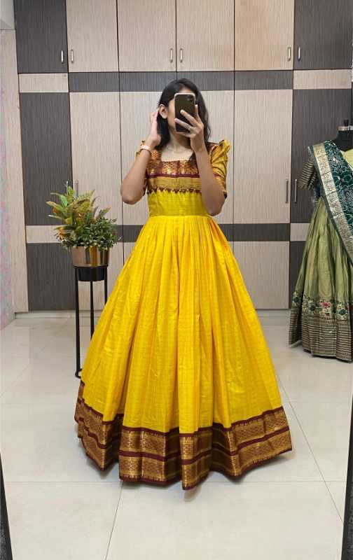 YNF Wholesale Cotton Fancy Gowns  | Surat Manufacturer