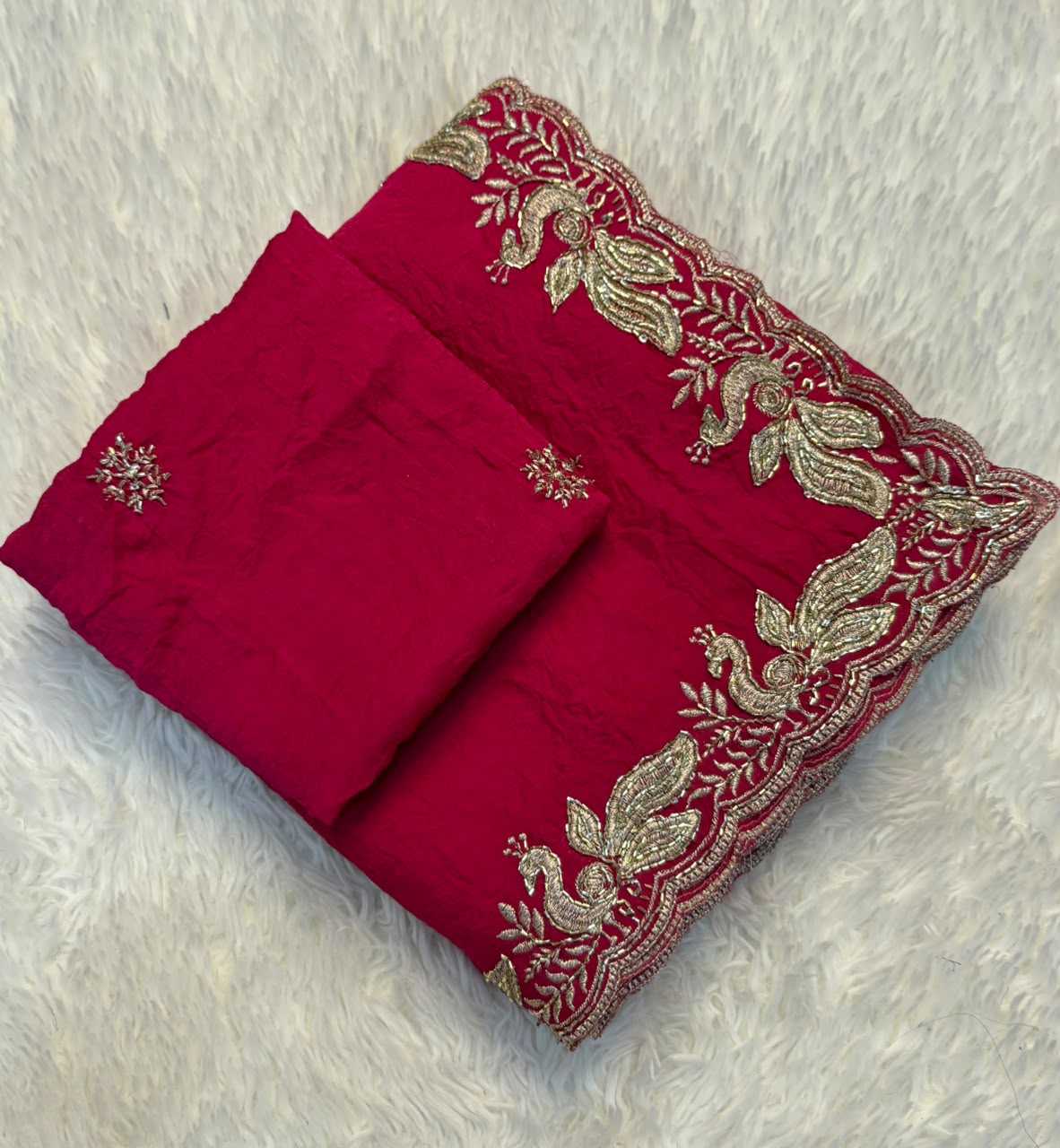 YNF Wholesale Crush Silk Soft Silk Sarees | Surat Manufacturer