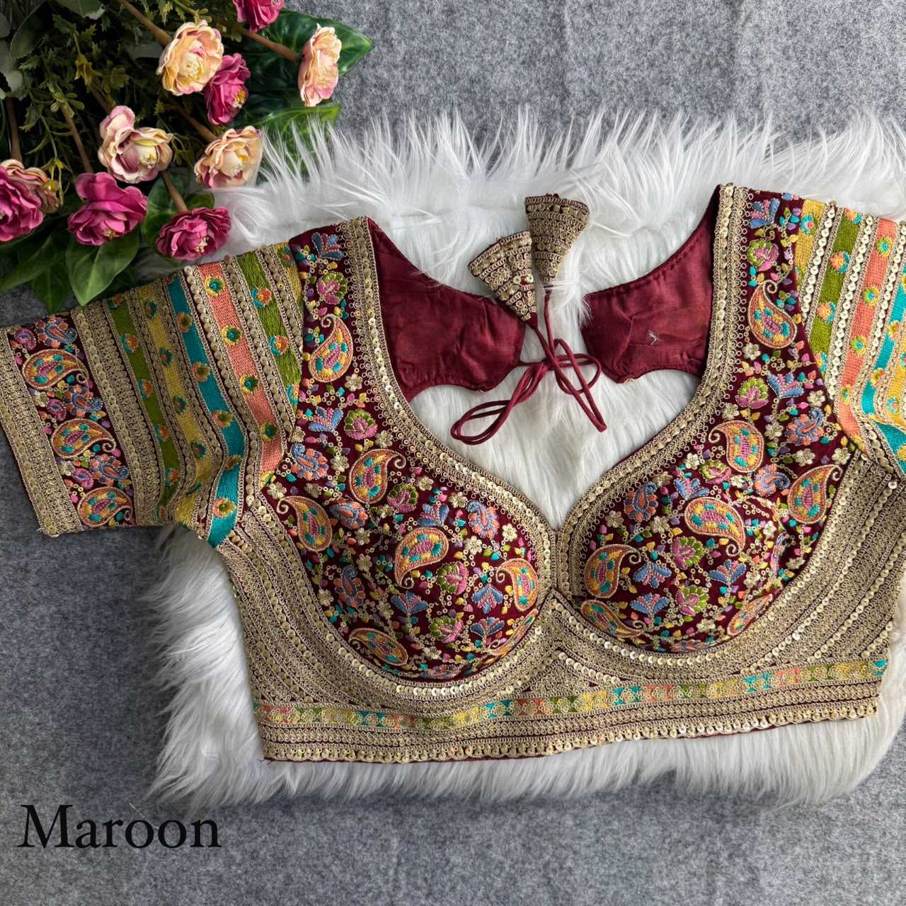 YNF Wholesale Faux Georgette Designer Blouse | Surat Manufacturer