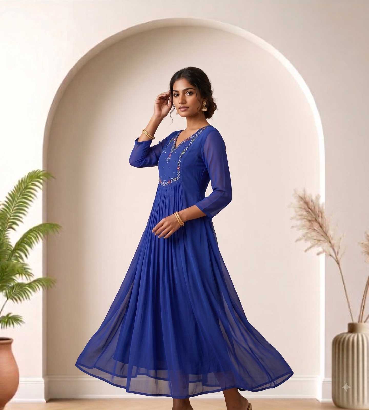 YNF Wholesale Faux Georgette Designer Kurtis KESH120 51 | Surat Manufacturer