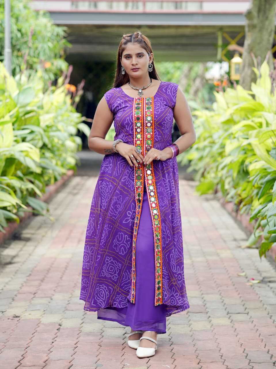 YNF Wholesale Georgette Mirror Work Kurti KESH120 52 | Surat Manufacturer