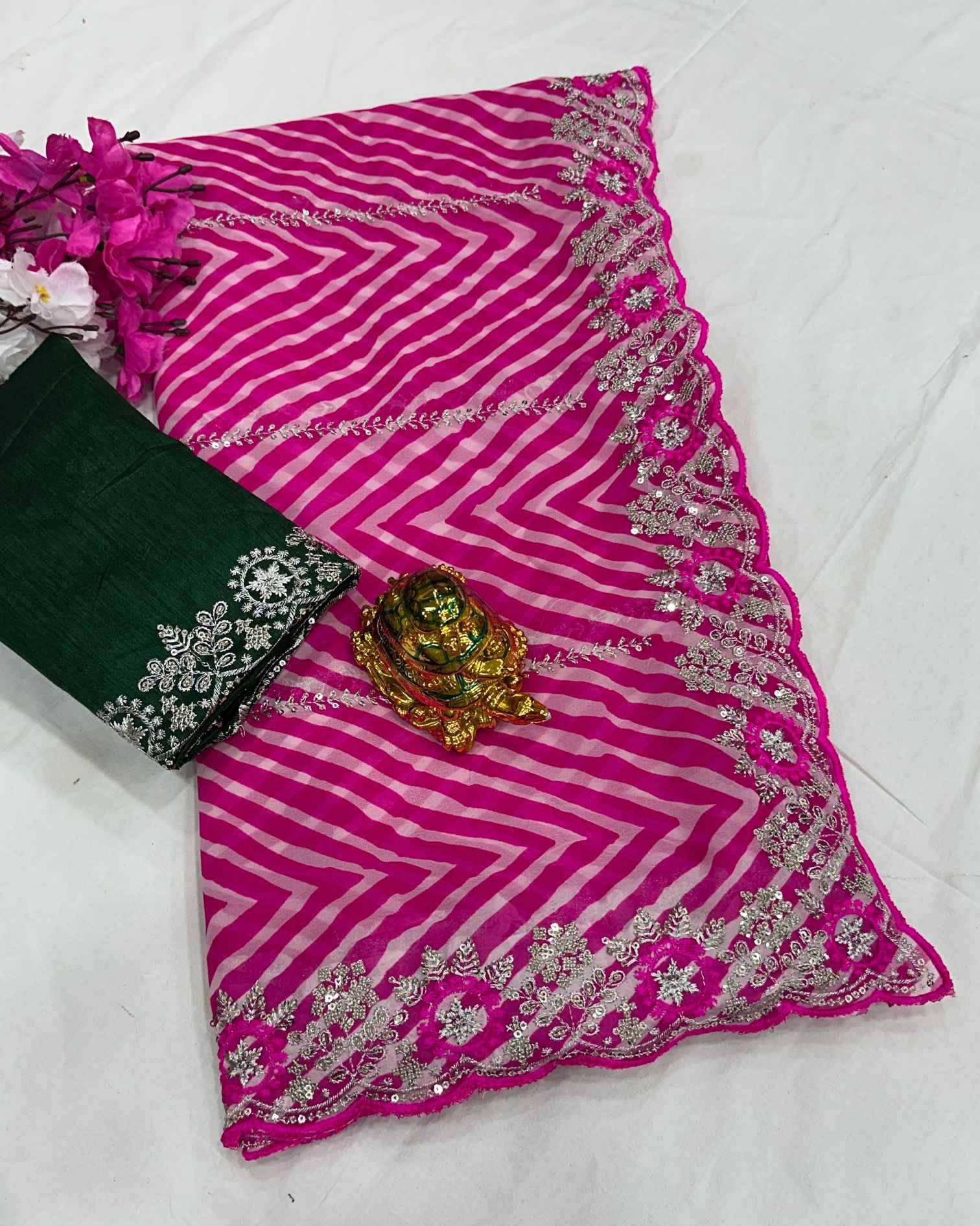 YNF Wholesale Georgette Designer Silk Sarees KESH125 Aamisha | Surat Manufacturer