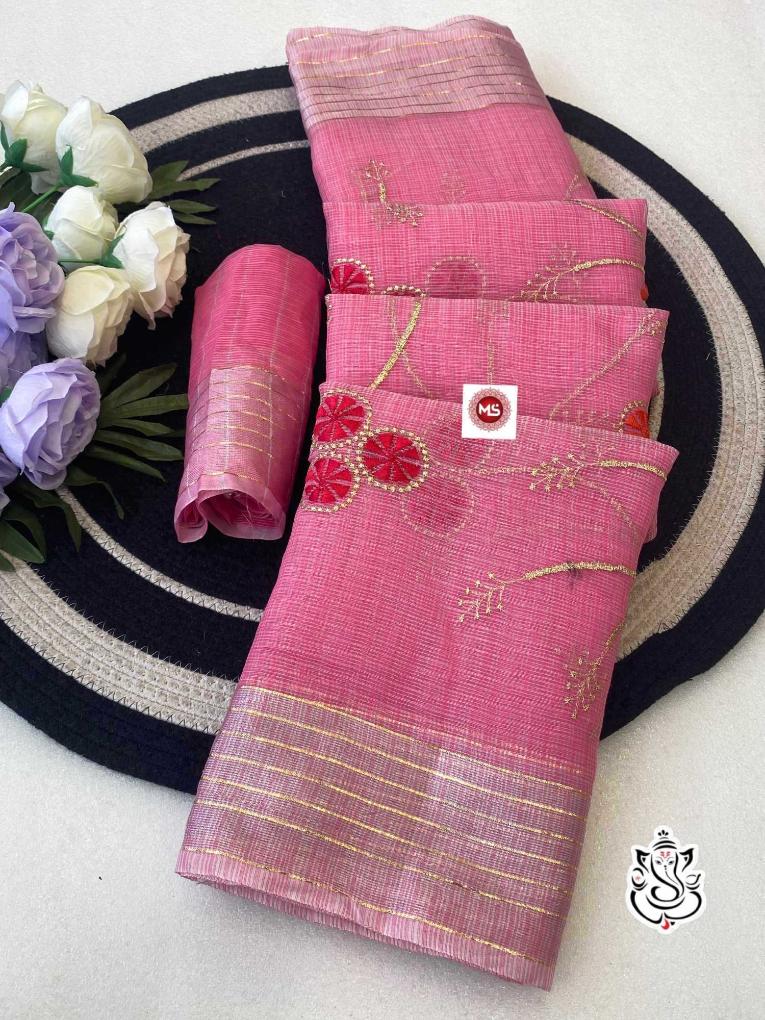 YNF Wholesale Cotton Fancy Sarees KESH125 Kanchan | Surat Manufacturer