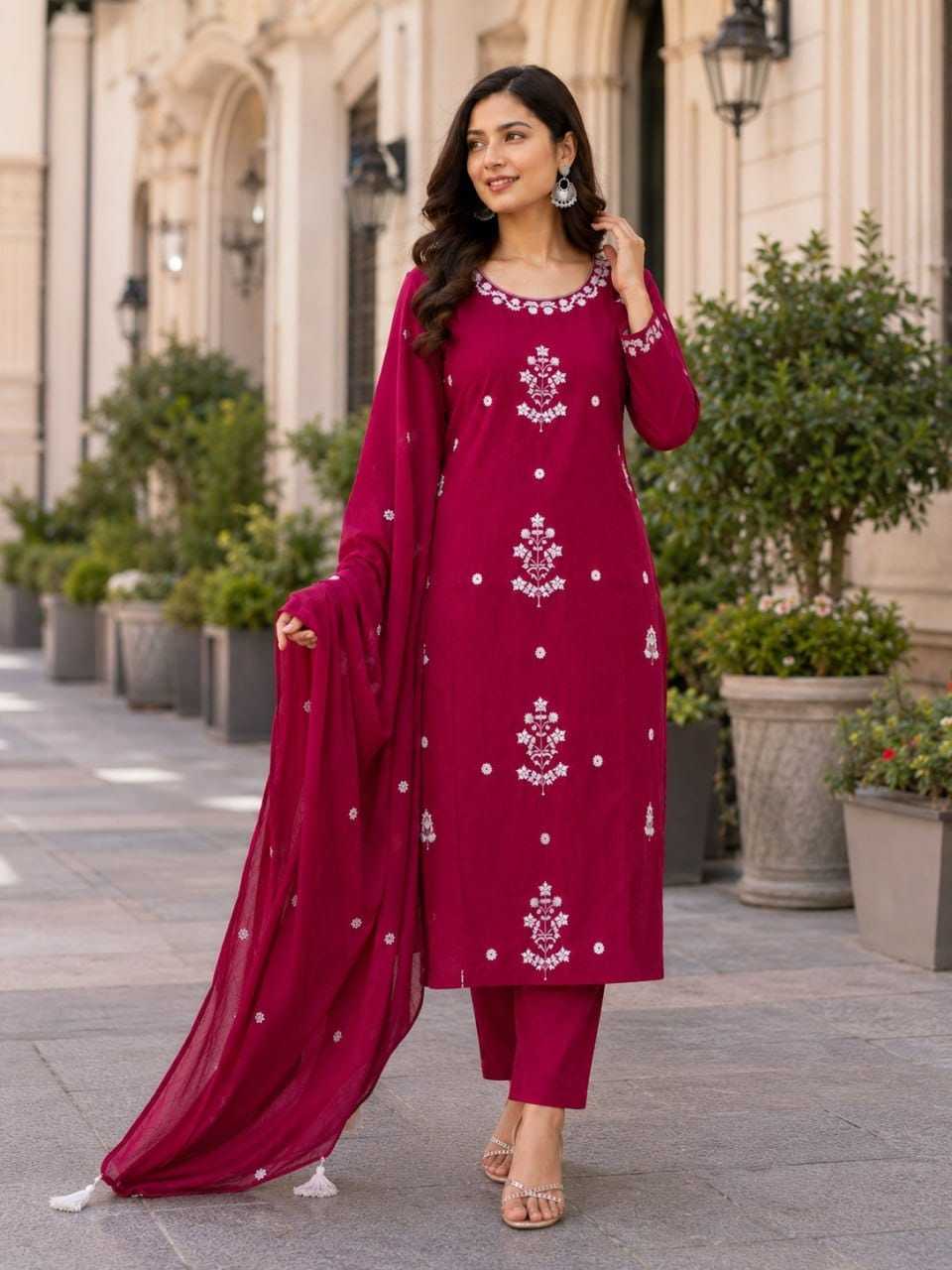 YNF Wholesale Heavy Rayon Embroidery Suits  | Surat Manufacturer