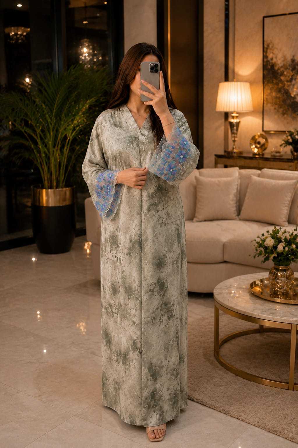 YNF Wholesale Imported Abaya KESH130 Anika | Surat Manufacturer
