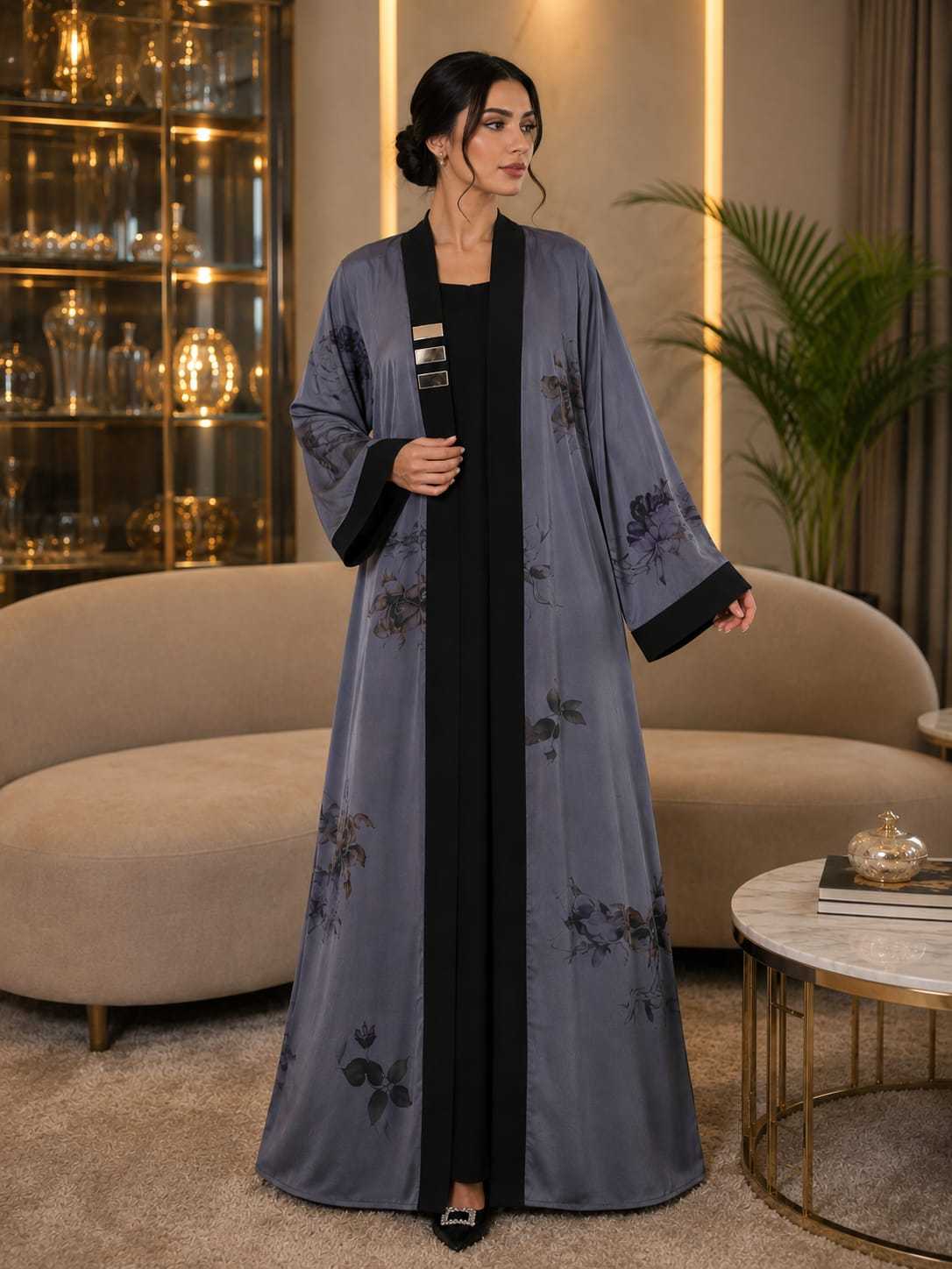YNF Wholesale Imported Abaya KESH130 Anvika | Surat Manufacturer