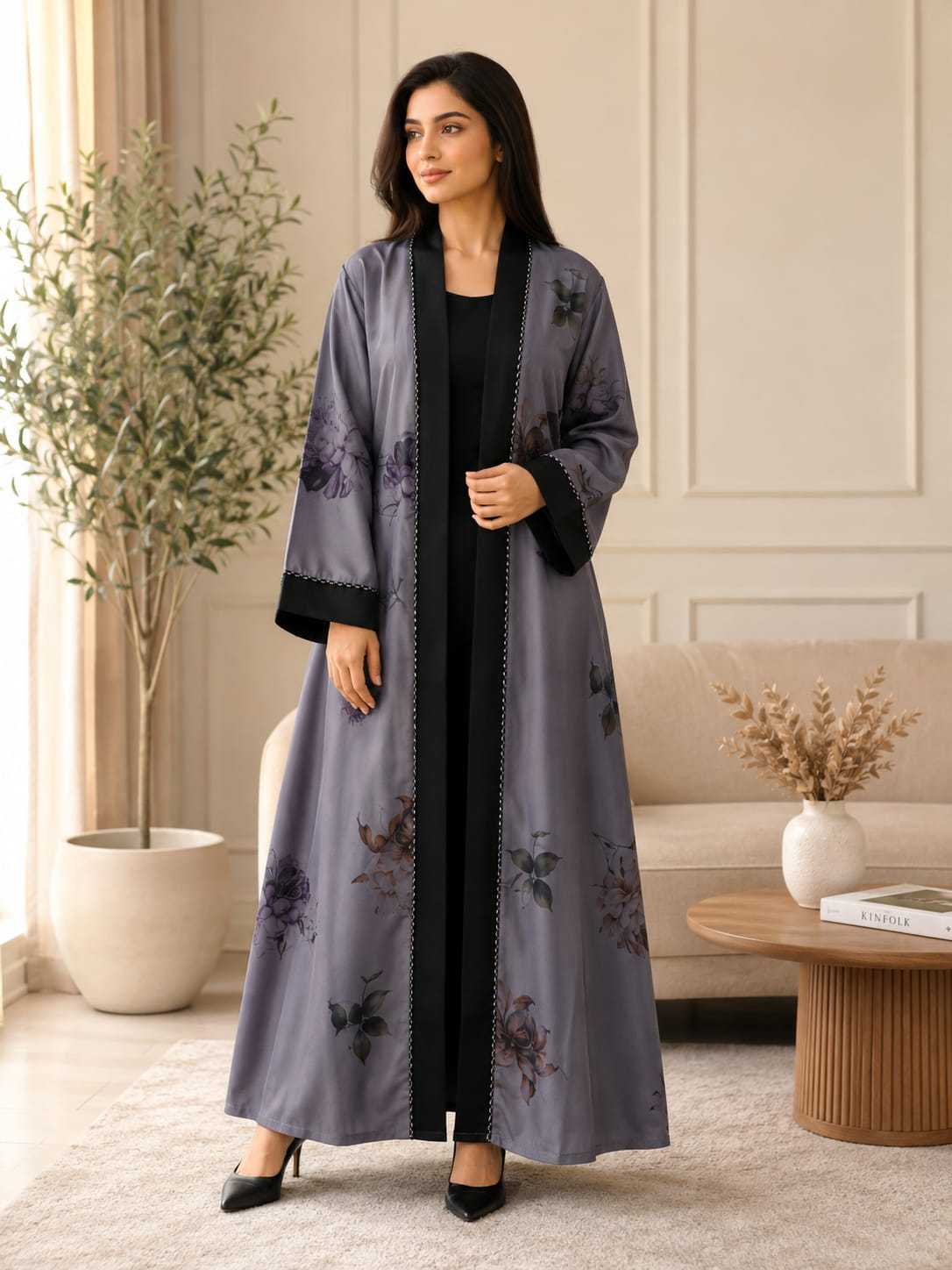 YNF Wholesale Imported Abaya KESH130 Aparna | Surat Manufacturer