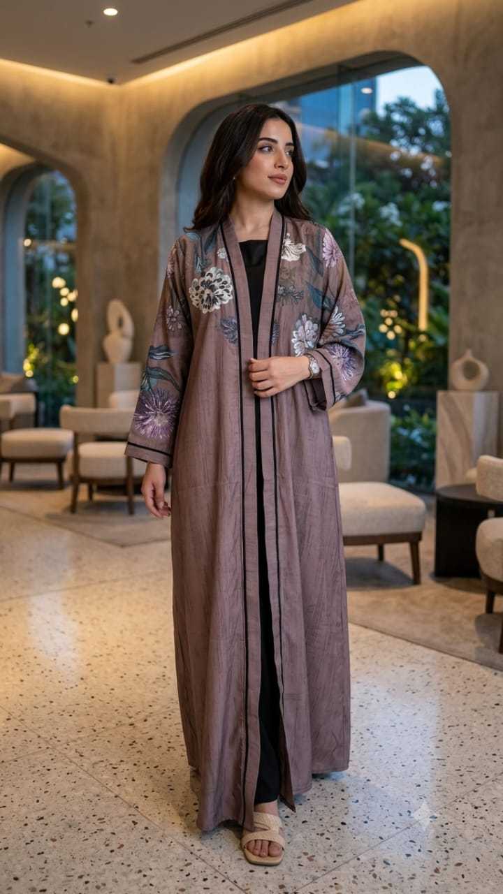 YNF Wholesale Imported Abaya KESH130 Aratrika | Surat Manufacturer