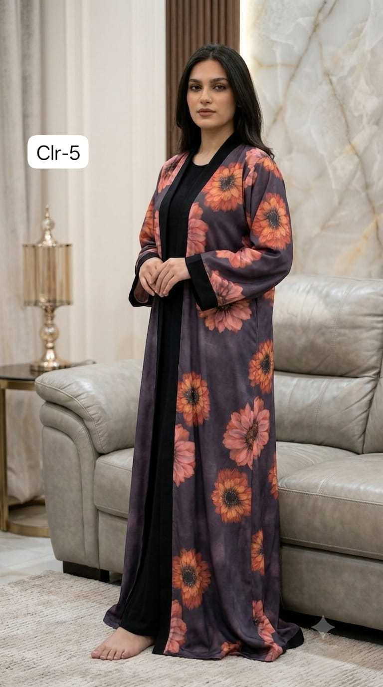 YNF Wholesale Imported Abaya KESH130 Ashika | Surat Manufacturer