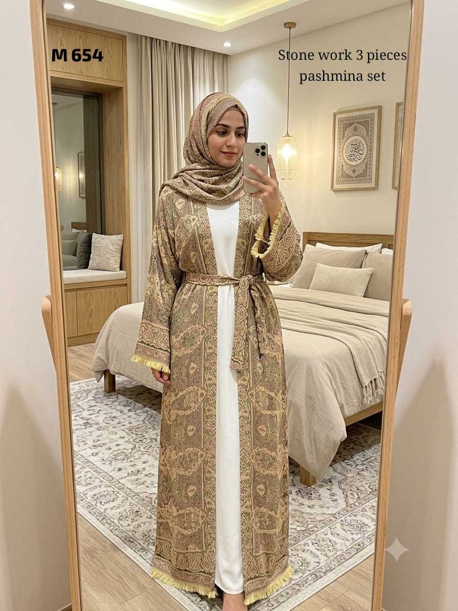 YNF Wholesale Premium Silk Abaya  | Surat Manufacturer