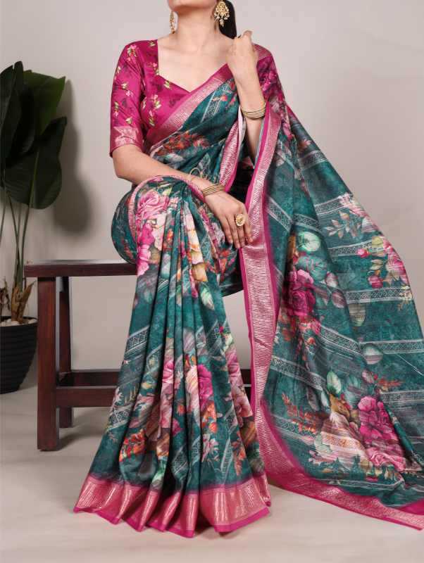 YNF Wholesale Tussar Silk Printed Sarees KESH134 7015 | Surat Manufacturer