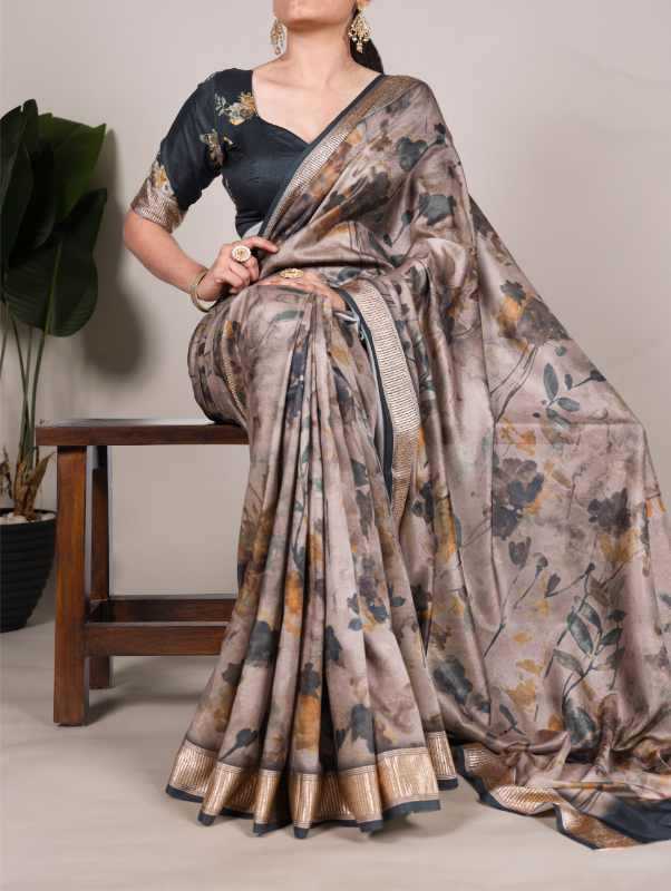 YNF Wholesale Tussar Silk Printed Sarees KESH134 7015 | Surat Manufacturer