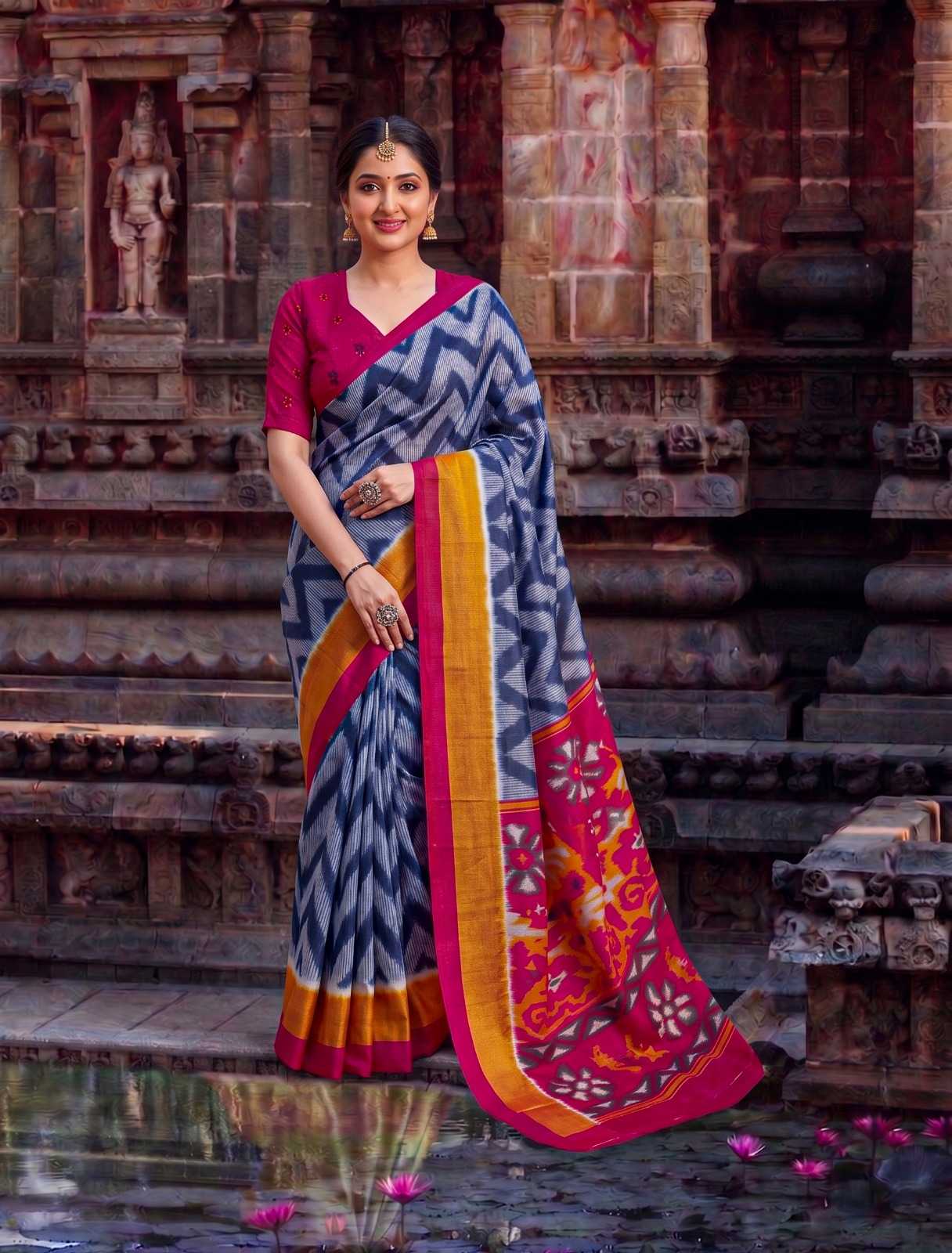 YNF Wholesale Tussar Silk Printed Sarees KESH134 7043 | Surat Manufacturer
