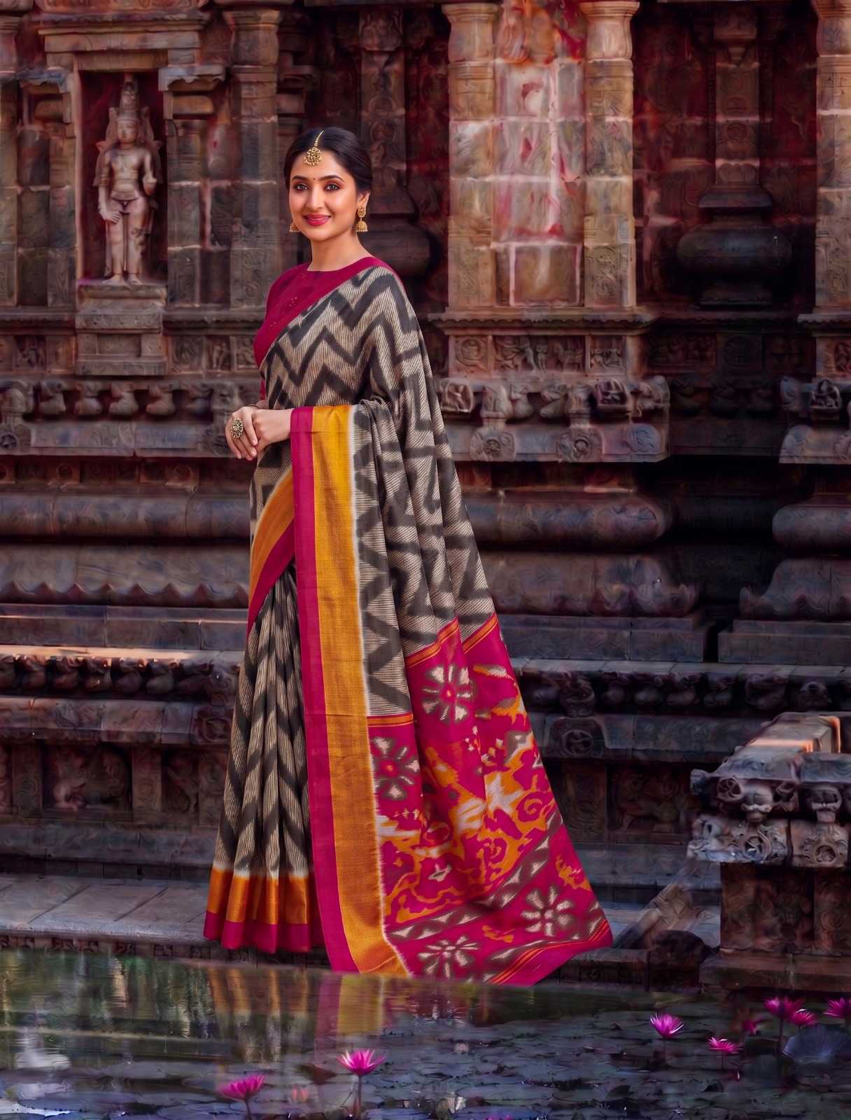 YNF Wholesale Tussar Silk Printed Sarees KESH134 7043 | Surat Manufacturer