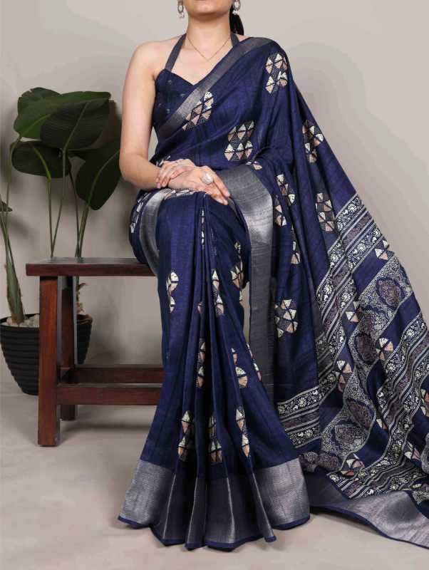 YNF Wholesale Slub Silk Printed Sarees KESH134 7212 | Surat Manufacturer