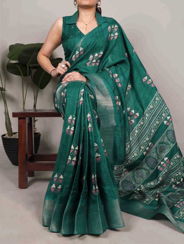YNF Wholesale Slub Silk Printed Sarees KESH134 7212 | Surat Manufacturer