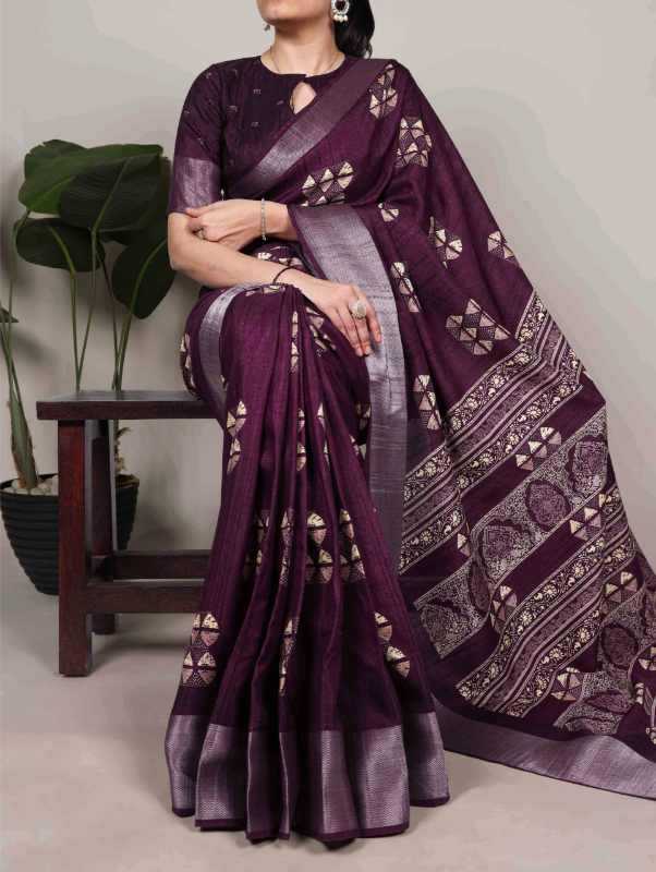 YNF Wholesale Slub Silk Printed Sarees KESH134 7212 | Surat Manufacturer