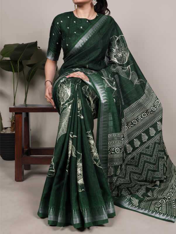 YNF Wholesale Slub Silk Printed Sarees KESH134 7213 | Surat Manufacturer