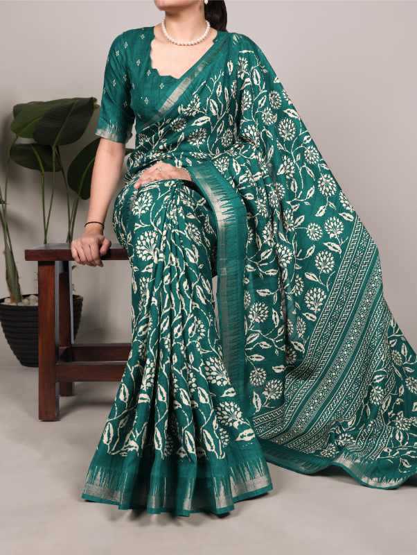 YNF Wholesale Slub Silk Printed Sarees KESH134 7214 | Surat Manufacturer