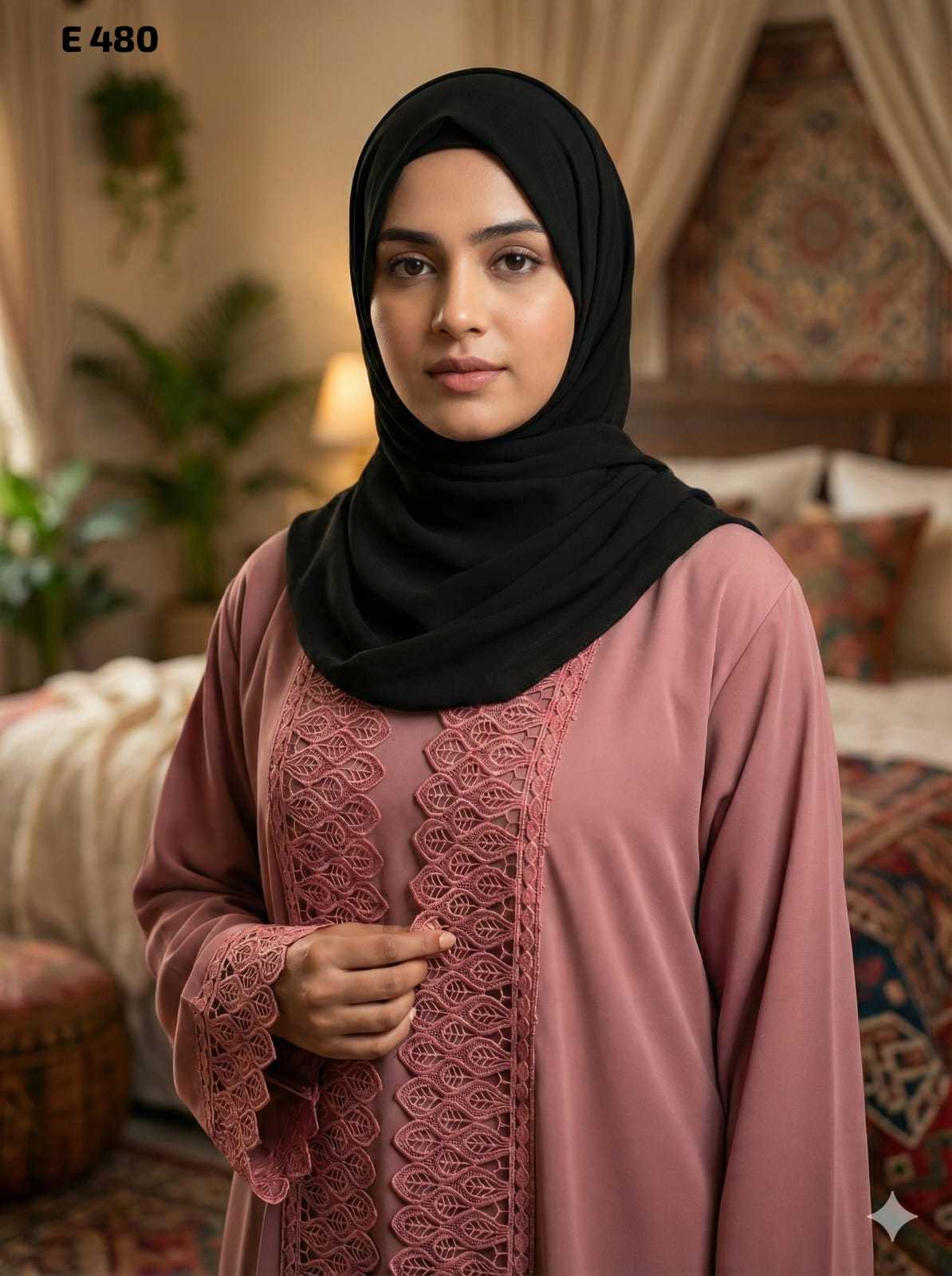 YNF Wholesale Fancy Abaya KESH135 480 | Surat Manufacturer
