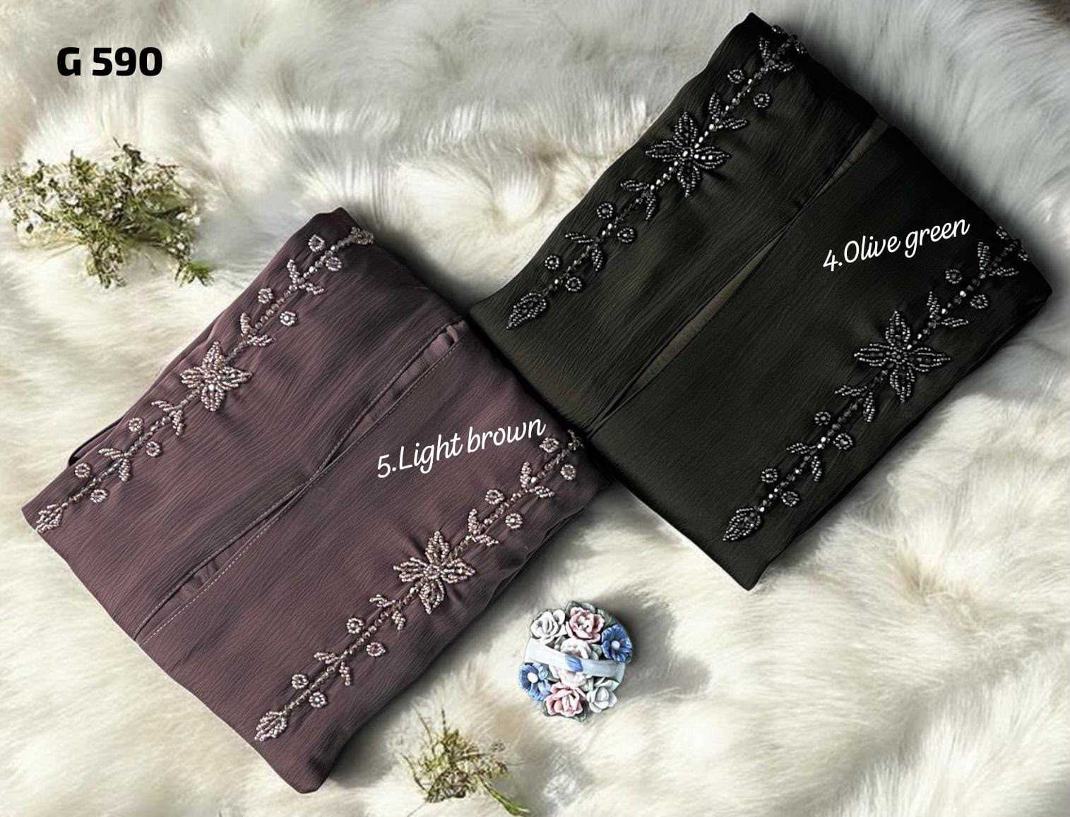 YNF Wholesale Fancy Abaya KESH135 590 | Surat Manufacturer