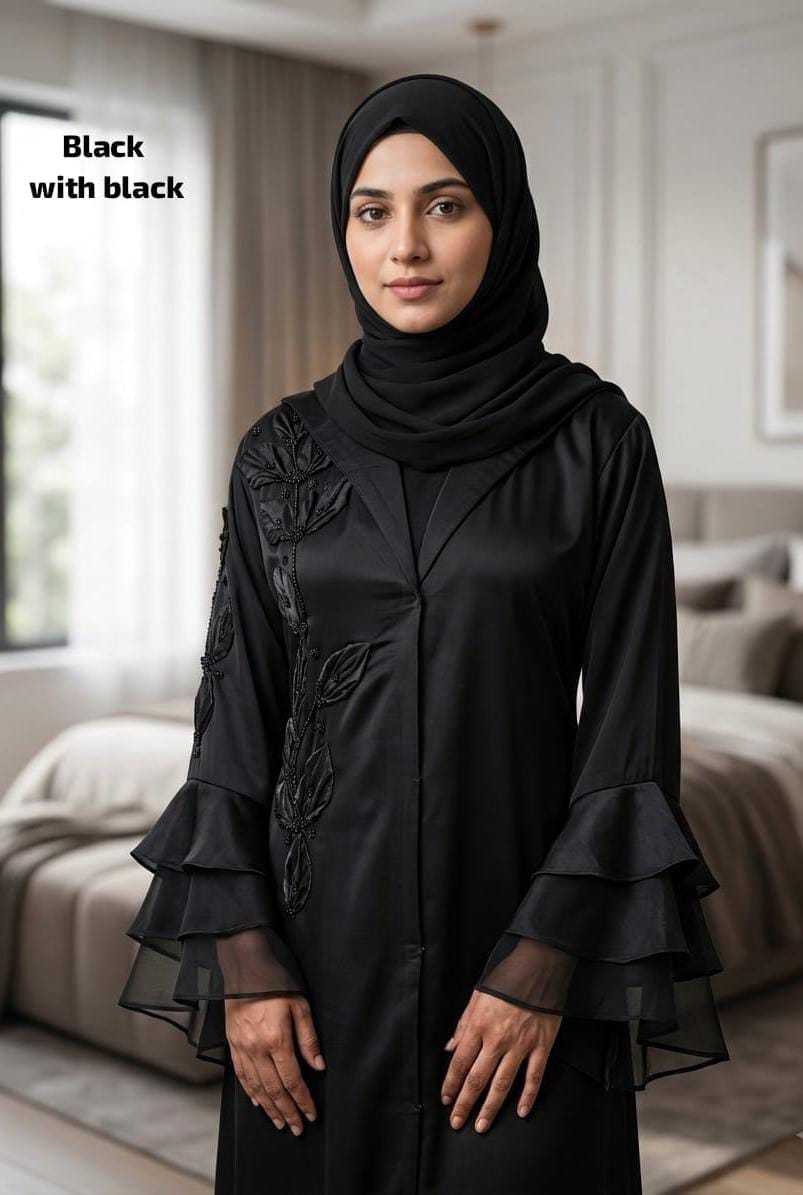 YNF Wholesale Fancy Abaya KESH135 Zara | Surat Manufacturer
