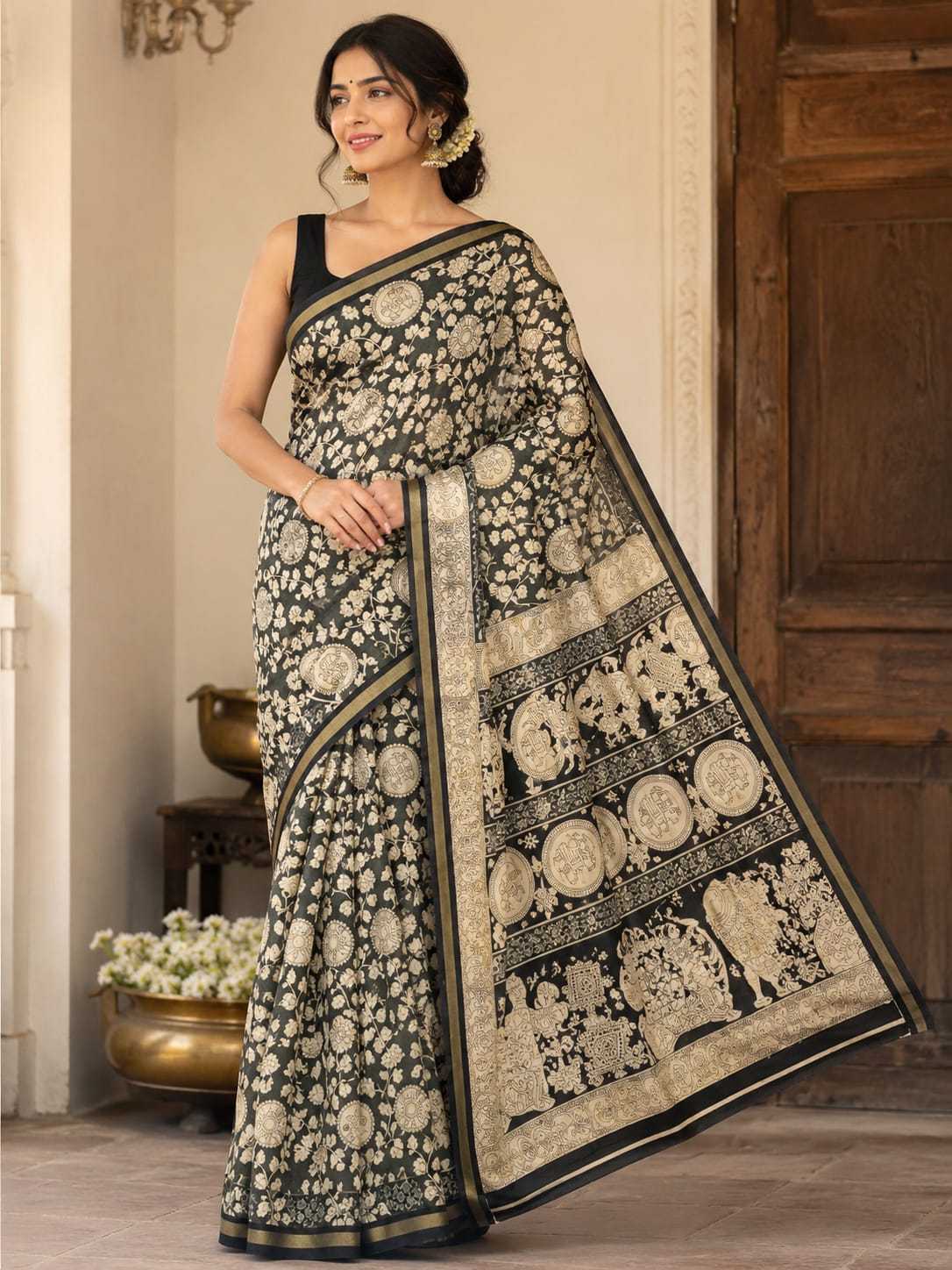 YNF Wholesale Cotton Printed Sarees  | Surat Manufacturer