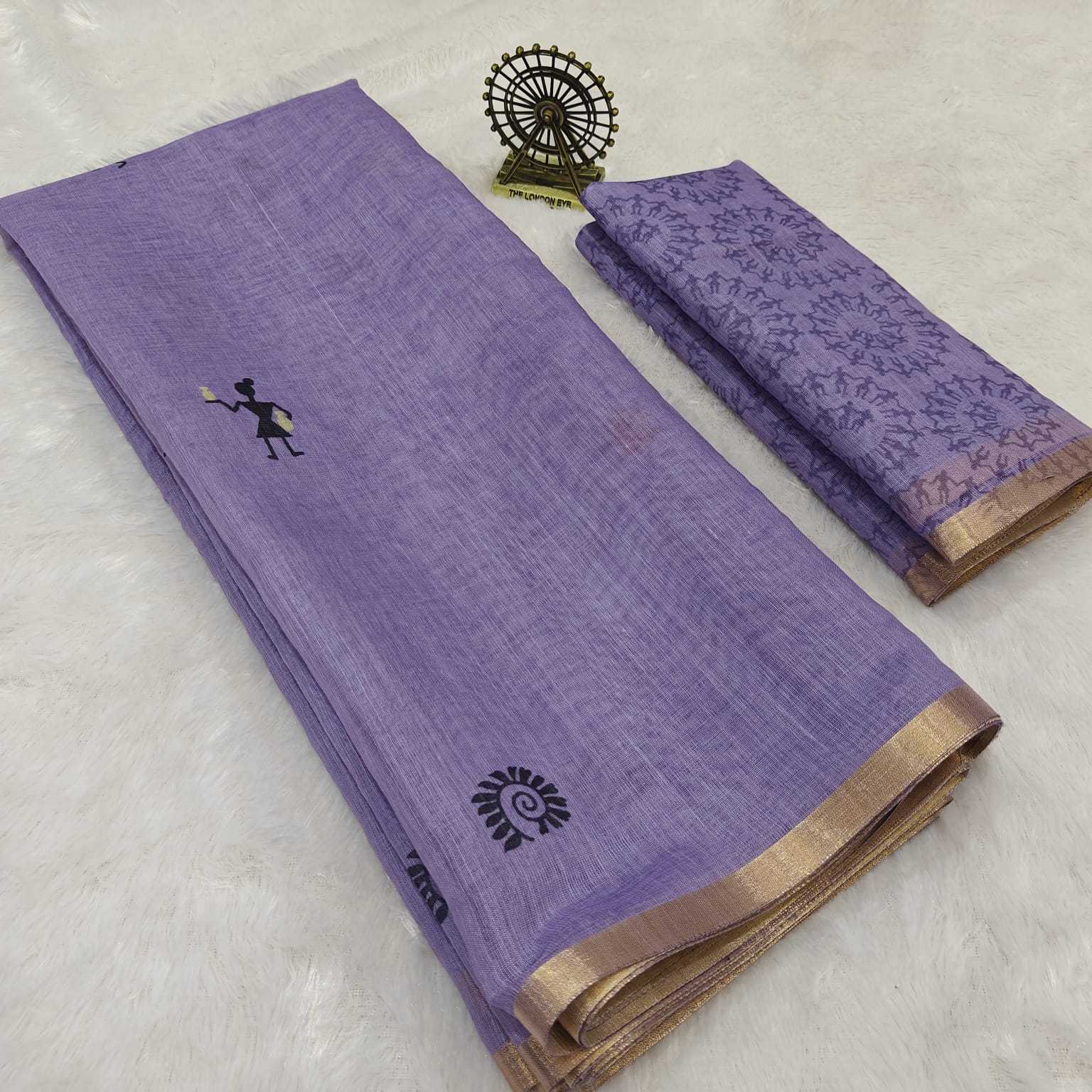 YNF Wholesale Linen Printed Sarees  | Surat Manufacturer
