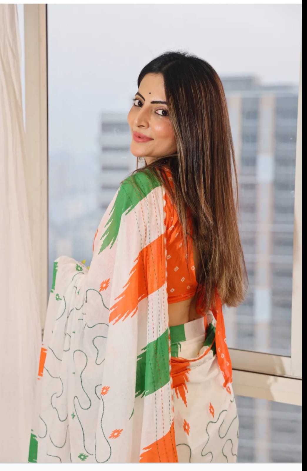 YNF Wholesale Linen Printed Sarees  | Surat Manufacturer