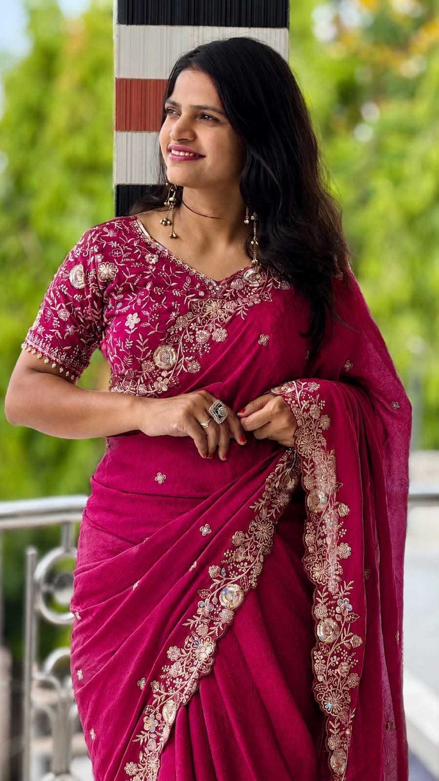 YNF Wholesale Crush Silk Designer Sarees  | Surat Manufacturer
