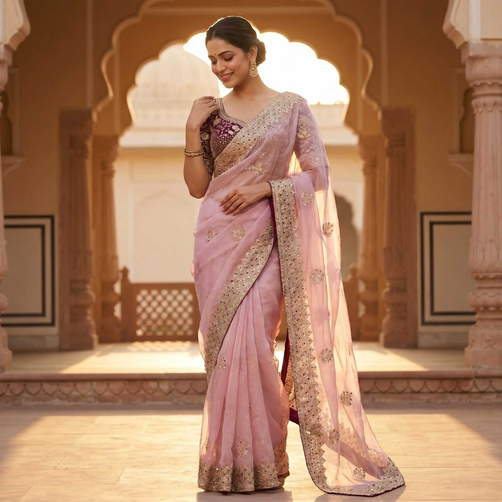 YNF Wholesale Satin Designer Sarees  | Surat Manufacturer