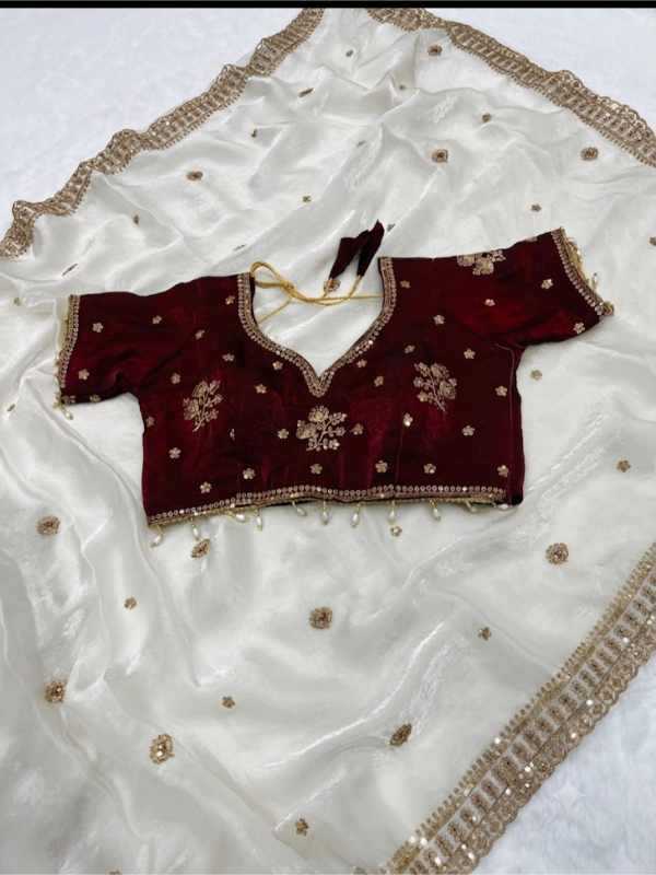 YNF Wholesale Space Silk Sequence Sarees  | Surat Manufacturer