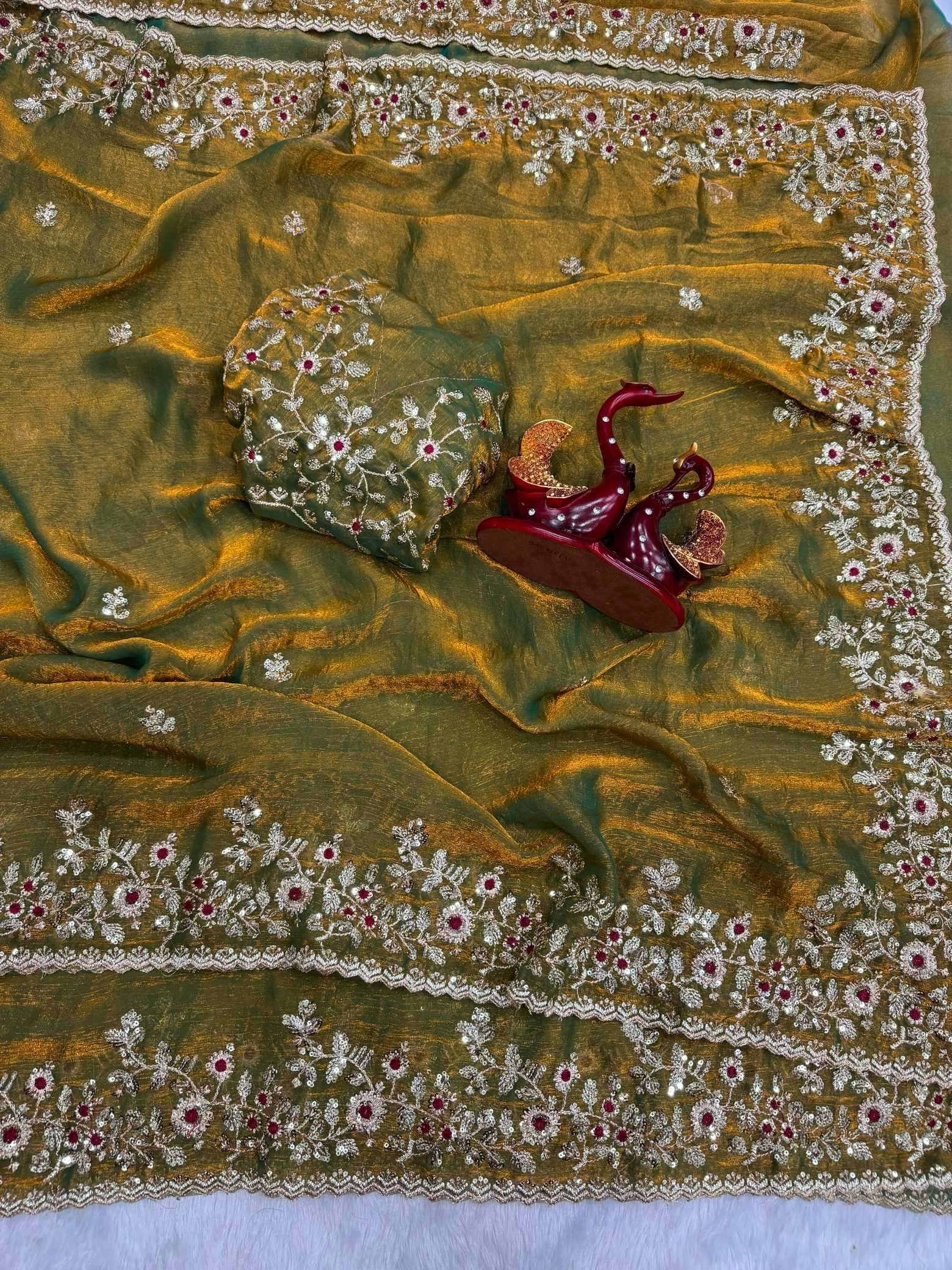 YNF Wholesale Chiffon Sequence Sarees  | Surat Manufacturer