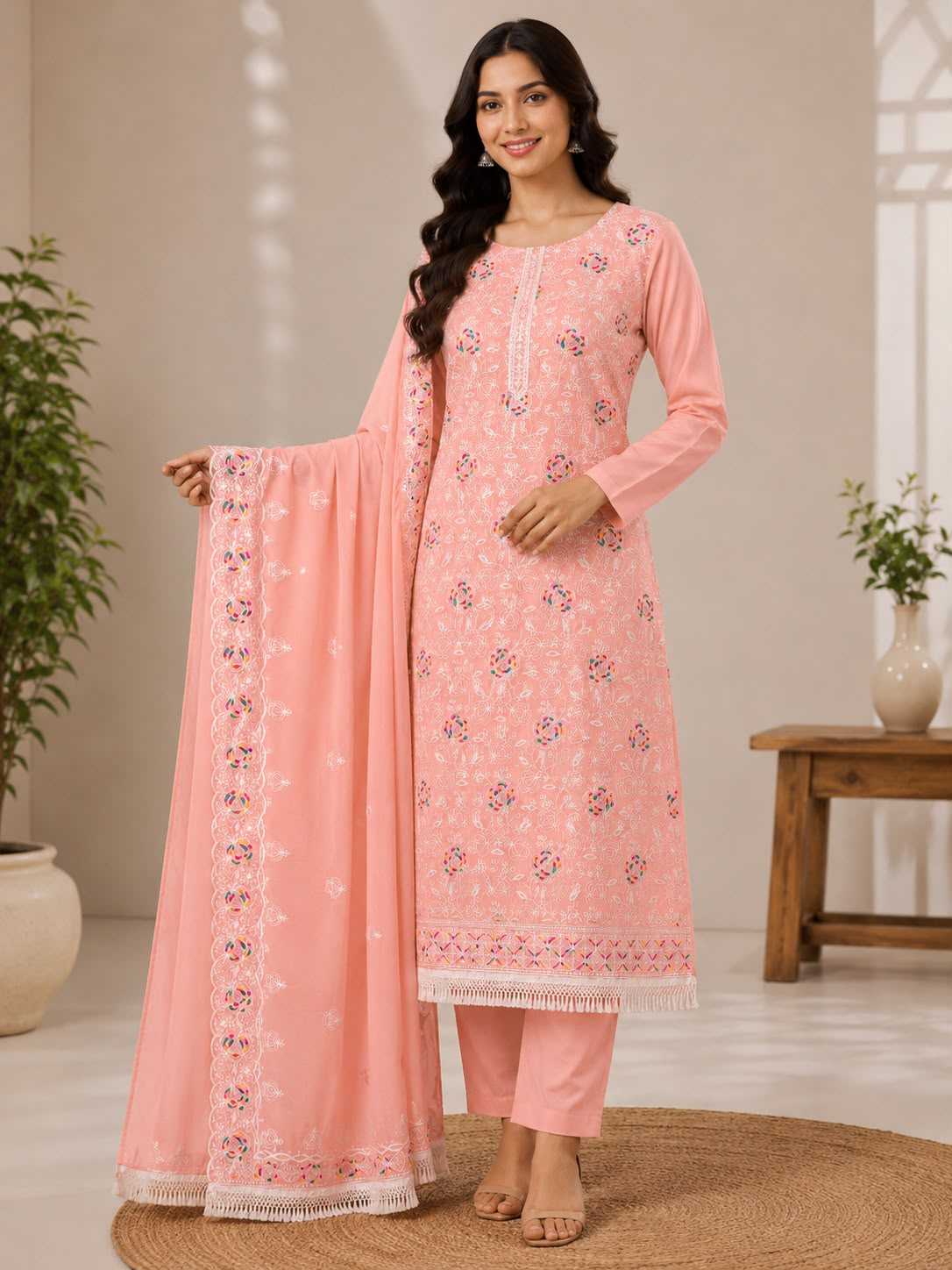 YNF Wholesale Chanderi Soft Ladies Suits  | Surat Manufacturer