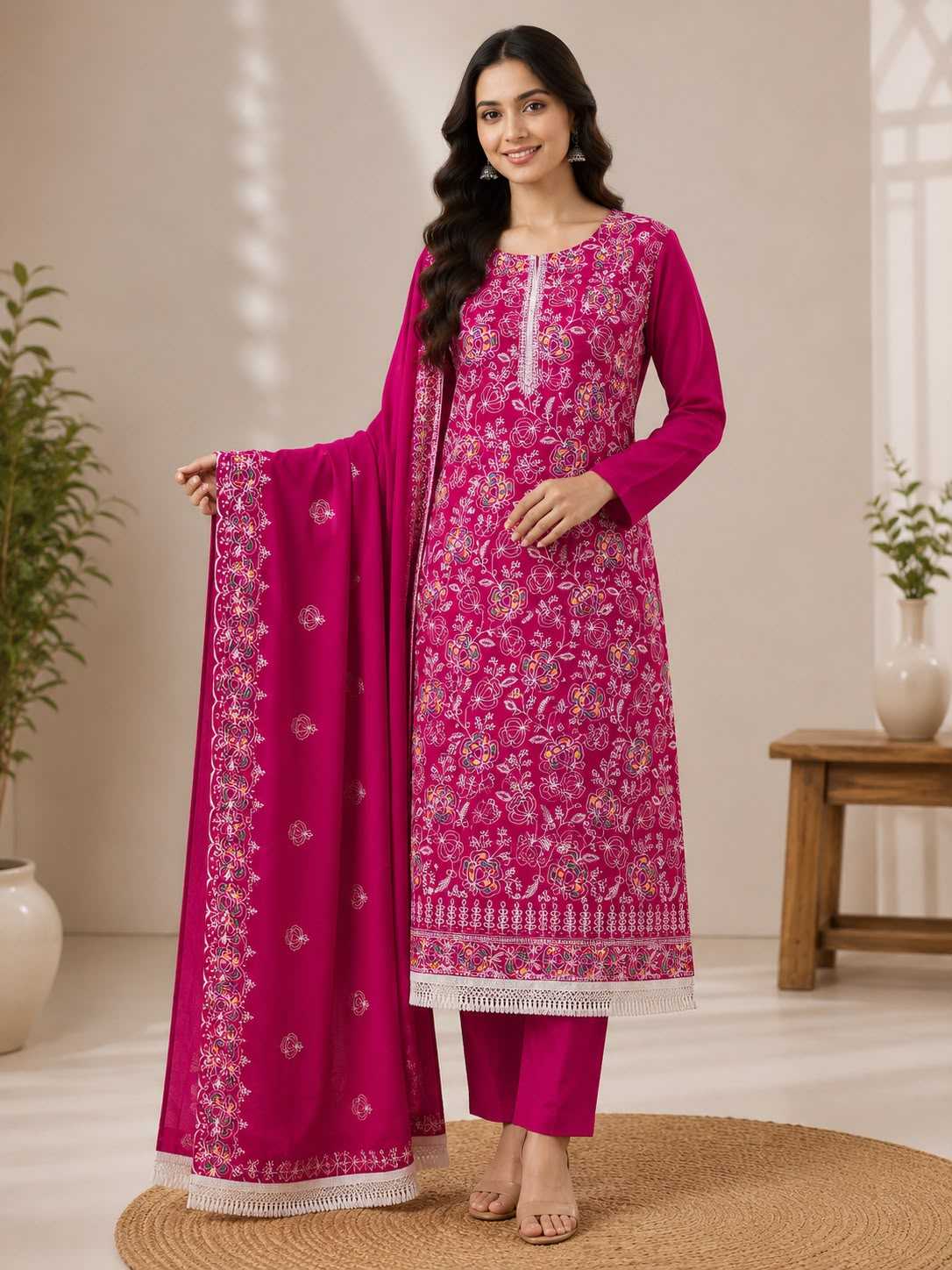 YNF Wholesale Chanderi Soft Ladies Suits  | Surat Manufacturer