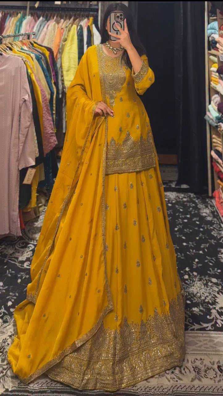 YNF Wholesale Chinon Silk Embroidery Suits  | Surat Manufacturer