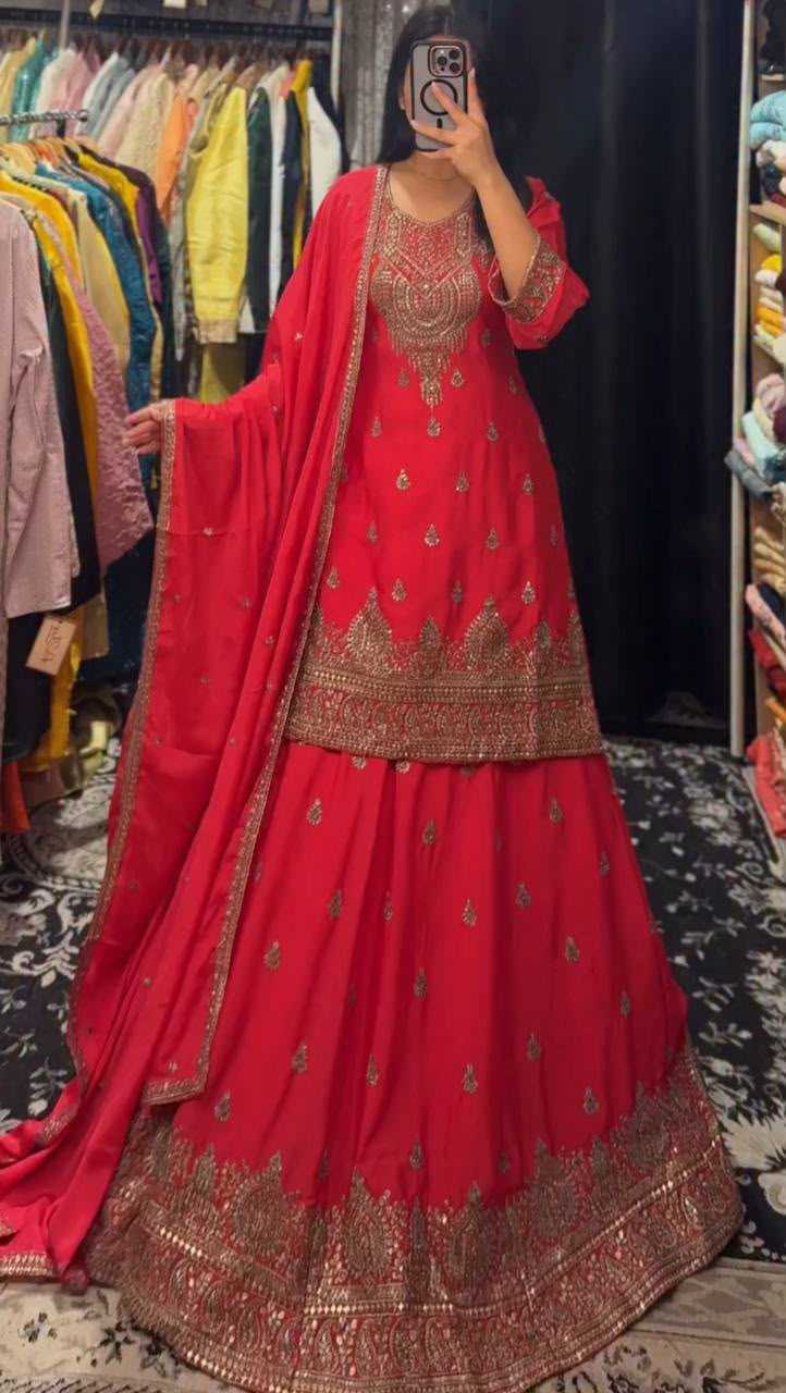 YNF Wholesale Chinon Silk Embroidery Suits  | Surat Manufacturer