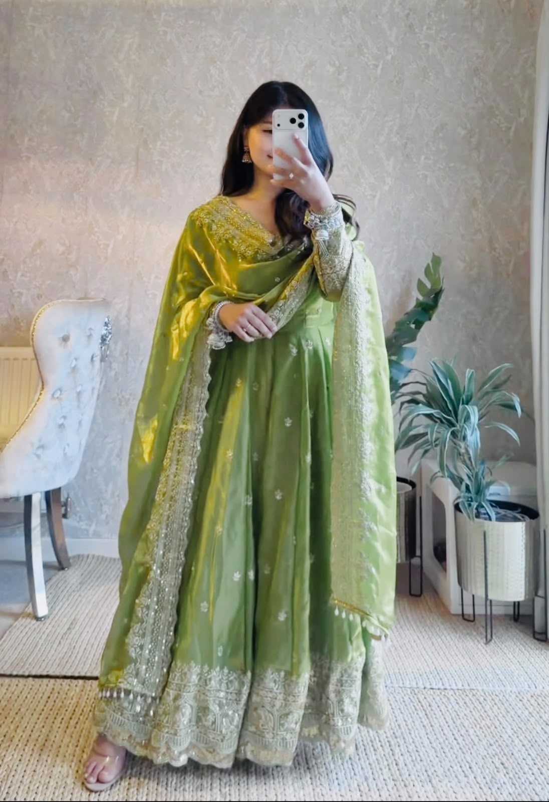 YNF Wholesale Silk Embroidery Gowns  | Surat Manufacturer