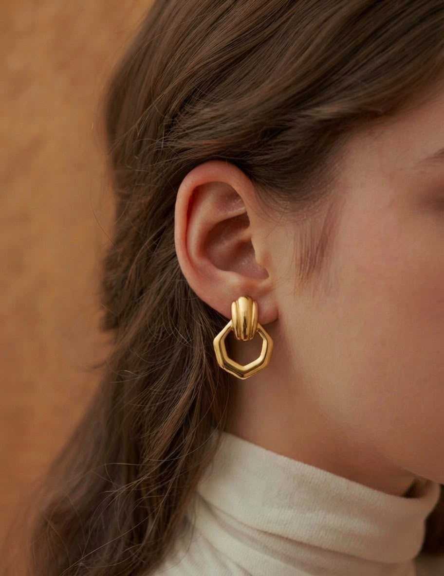 YNF Wholesale Brass Stud Earrings  | Surat Manufacturer