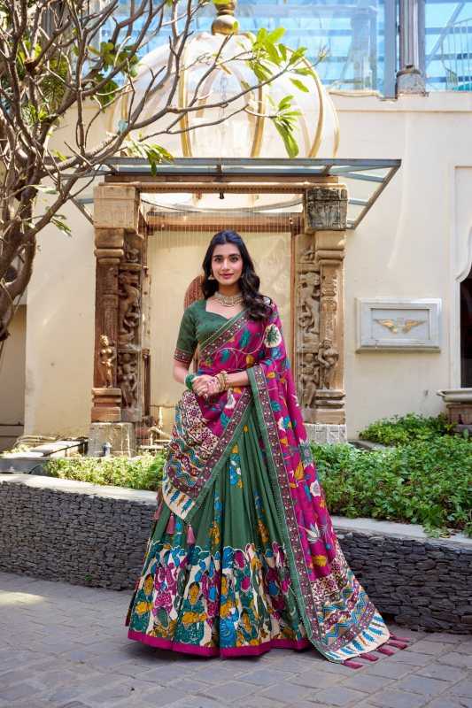 YNF Wholesale Tussar Silk Traditional Lehenga  | Surat Manufacturer
