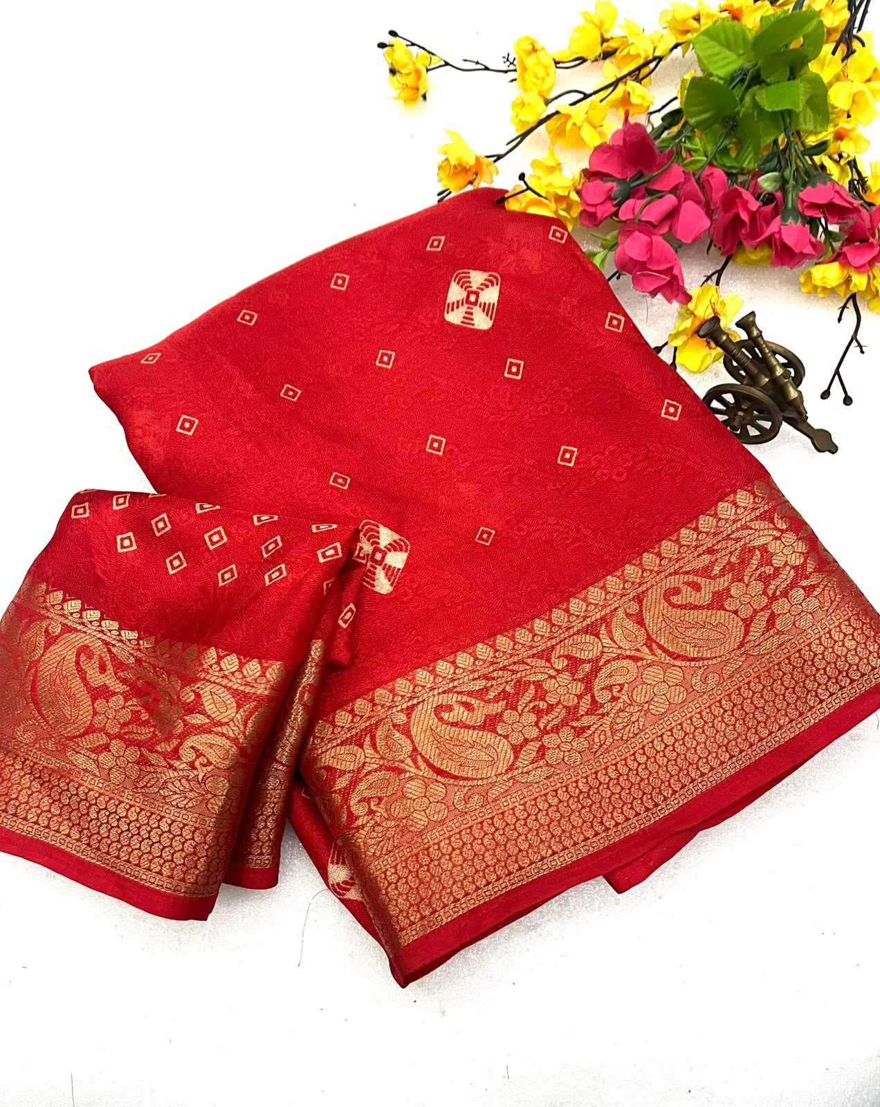 YNF Wholesale Georgette Designer Sarees  | Surat Manufacturer