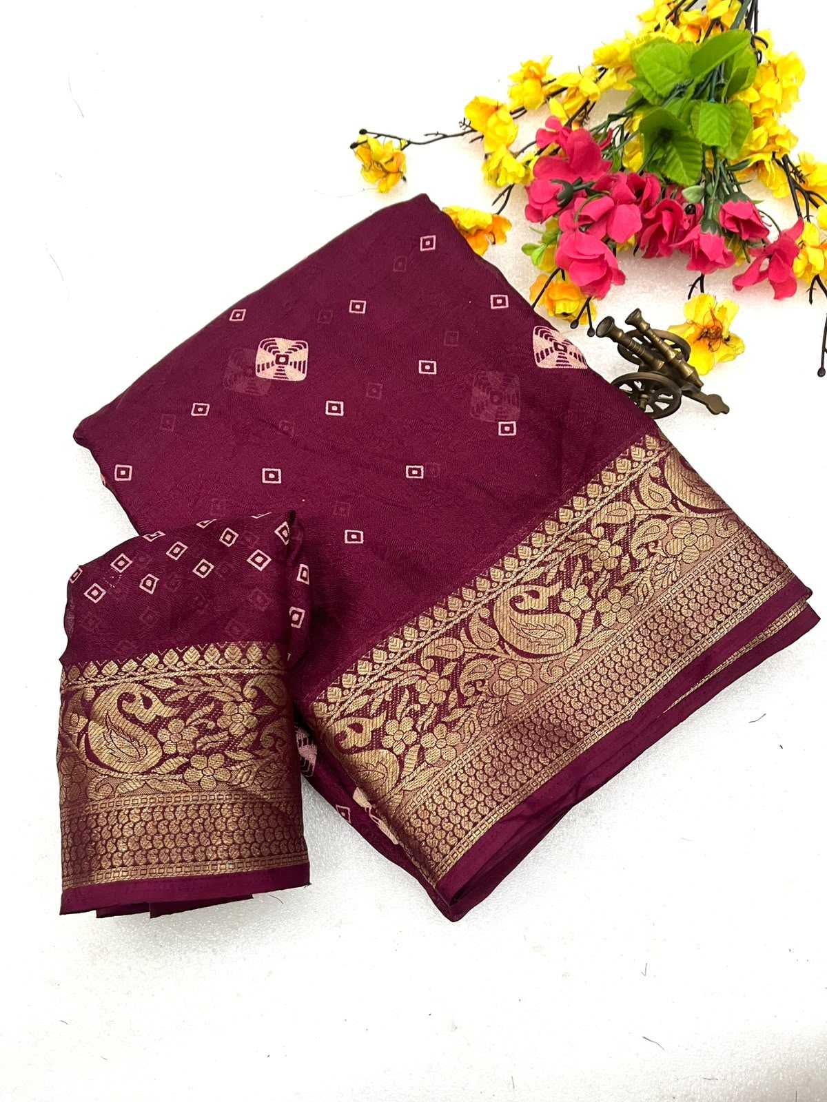 YNF Wholesale Georgette Designer Sarees  | Surat Manufacturer