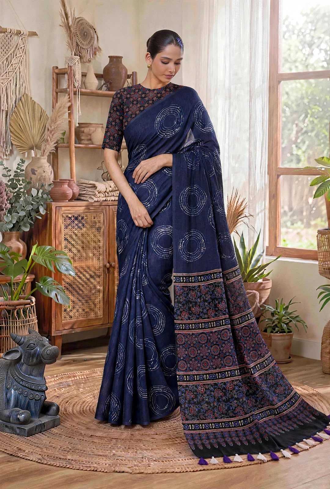 YNF Wholesale Cotton Fancy Sarees  | Surat Manufacturer