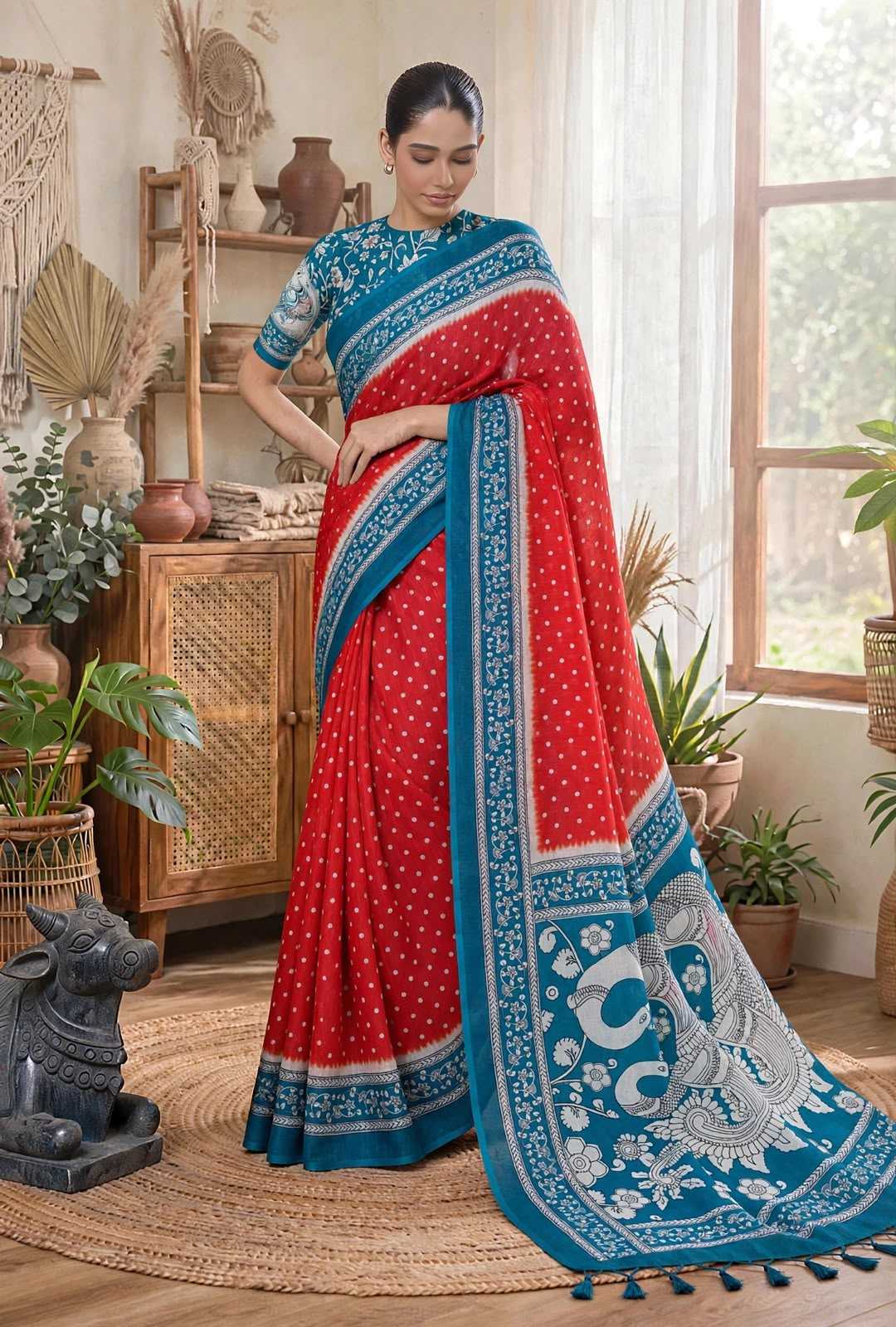 YNF Wholesale Soft Cotton Printed Sarees  | Surat Manufacturer