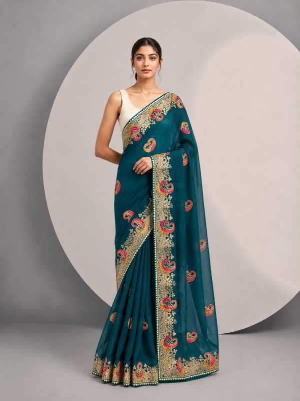 YNF Wholesale Satin Chiffon Sarees  | Surat Manufacturer