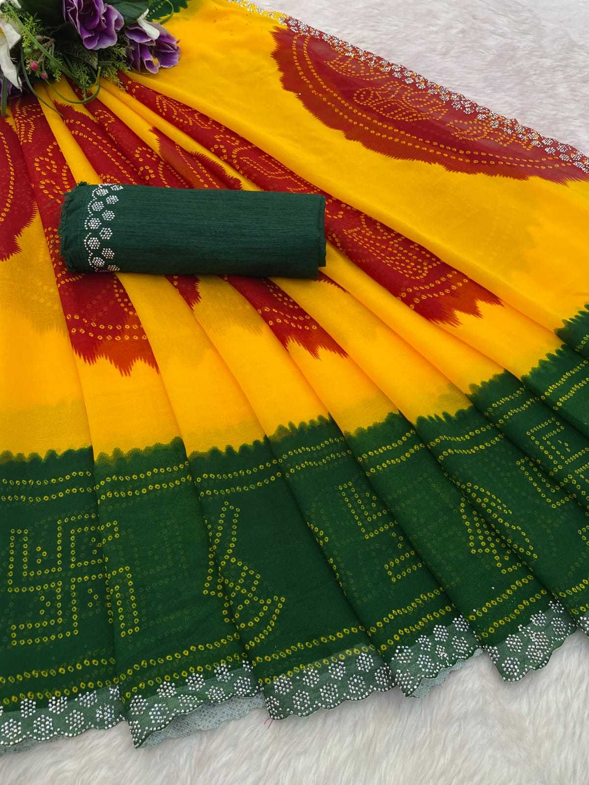 YNF Wholesale Georgette Georgette Sarees KESH179 JAMKUDI | Surat Manufacturer