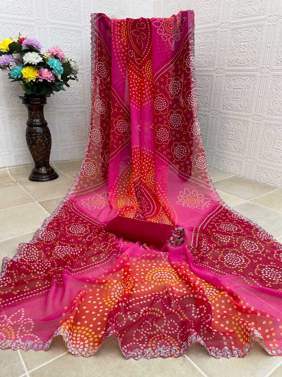 YNF Wholesale Georgette Georgette Sarees KESH179 JAMKUDI | Surat Manufacturer