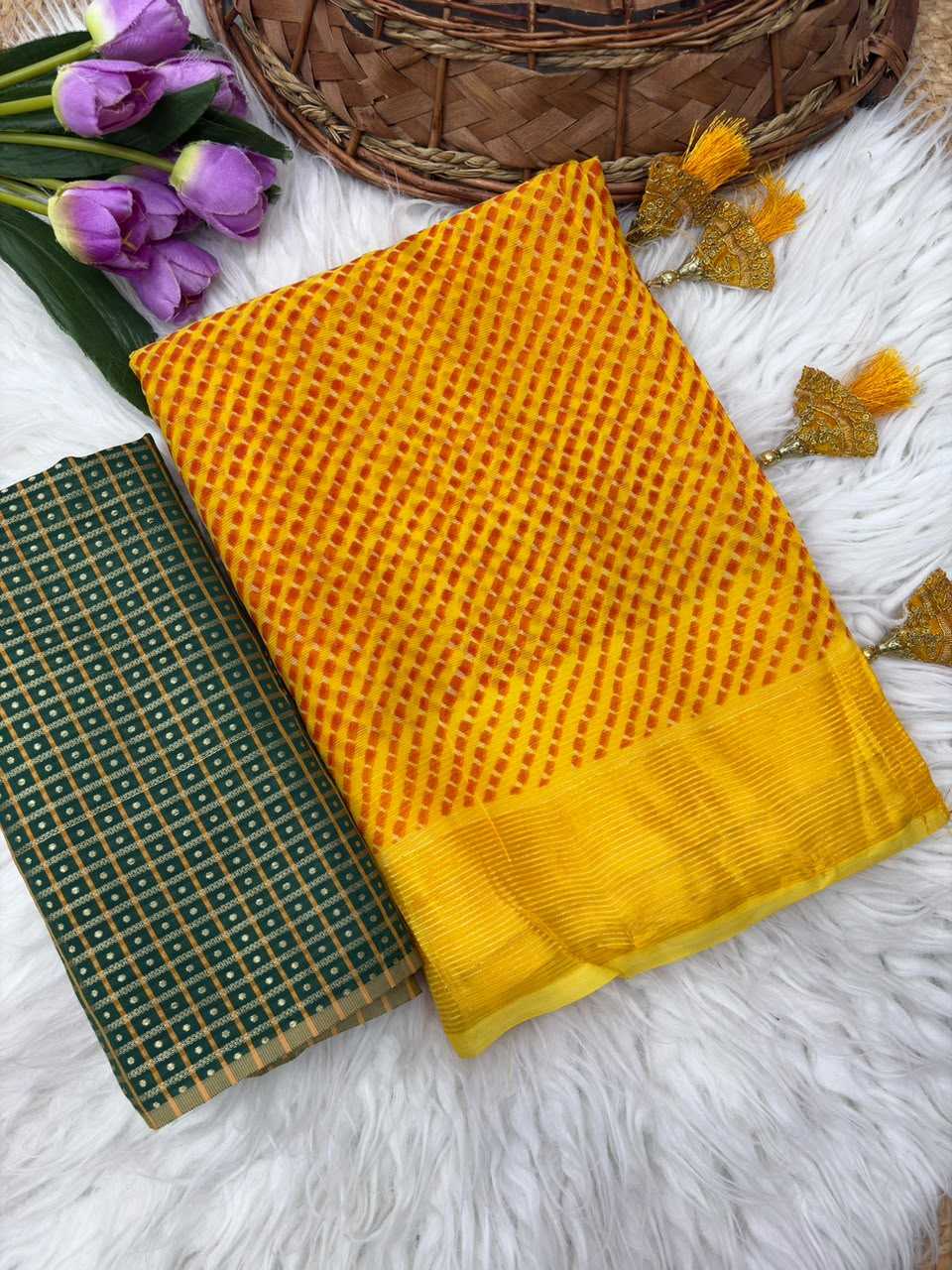 YNF Wholesale Chiffon Printed Sarees  | Surat Manufacturer