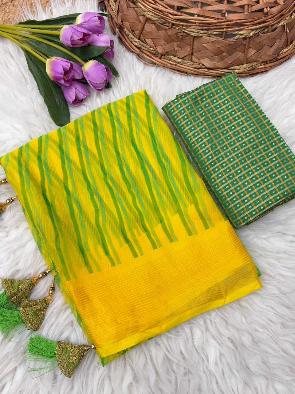 YNF Wholesale Chiffon Printed Sarees  | Surat Manufacturer
